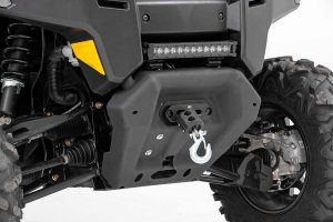 Can-Am Defender PRO HD10 Winch Plate - Rough Country - RS4500S - Black - '20-'22 Can-Am Defender PRO HD10 Winch Plate - Rough Country - RS4500S - Black - '20-'22